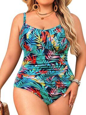 Aqua Eve Plus Size Swimsuit 18W NWT
